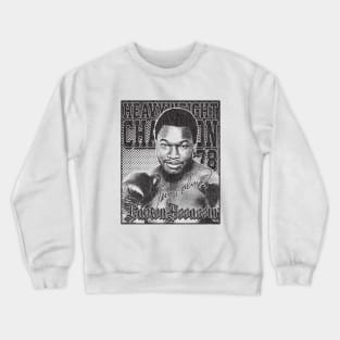 Larry Holmes Distressed Look Black Crewneck Sweatshirt